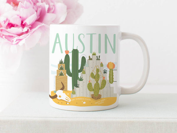 Austin Succulent Skyline Mug