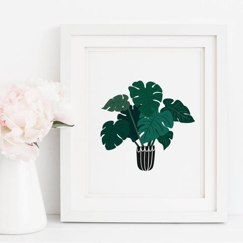 Philodendron House Plant Art Print