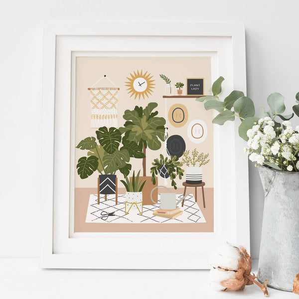 Plant Lady Art Print