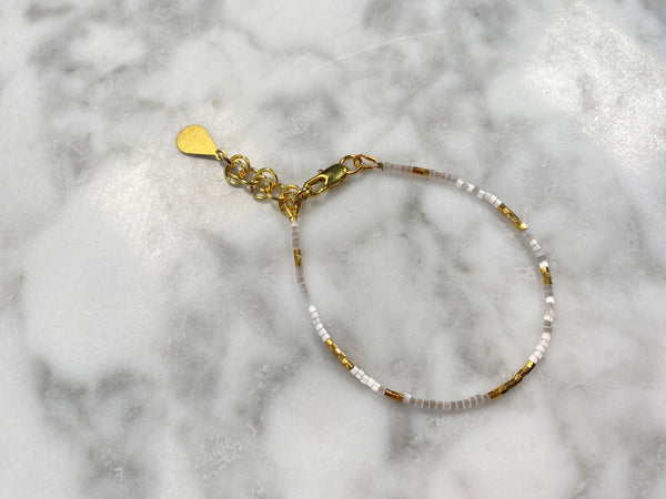 Ayana Bracelet-White Satin