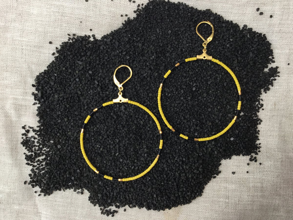 Ayana(Large)-Mustard/Black