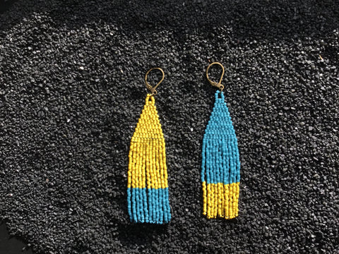 Johari-Mustard/Turquoise