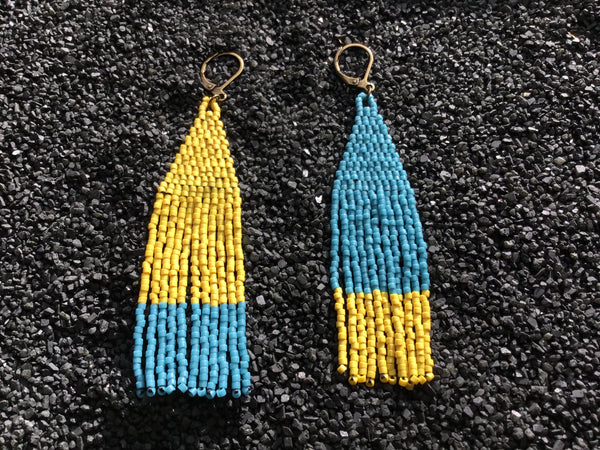 Johari-Mustard/Turquoise